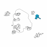 OEM 2008 Scion xB Rear Mount Diagram - 12371-22240