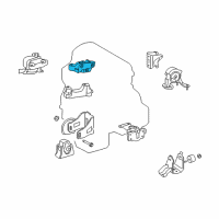 OEM 2010 Lexus HS250h Bracket, Engine Mounting, RH(For Transverse Engine) Diagram - 12315-28090