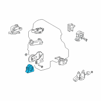 OEM Scion xB Front Mount Diagram - 12361-28240