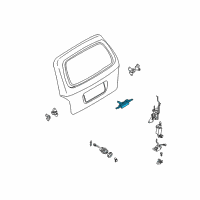 OEM Kia Outer Handle Assembly Diagram - 0K55262410B