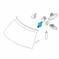 OEM 2020 BMW 530i Sensor Rain/Light Diagram - 61-35-9-475-148