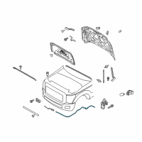 OEM 2011 Ford F-250 Super Duty Release Cable Diagram - BC3Z-16916-A