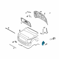 OEM Ford F-350 Super Duty Hood Switch Diagram - BC3Z-14018-A