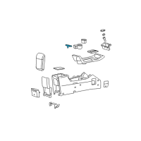 OEM 2005 Ford Escape Latch Diagram - 5L8Z-7806162-AAA