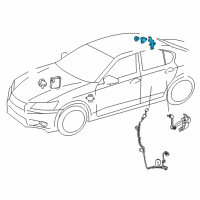 OEM 2020 Lexus IS300 Sensor Assy, Acceleration Diagram - 89190-53010