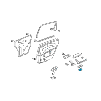 OEM 2008 Acura MDX Sub-Switch Assembly, Rear Power Window (Graphite Black) Diagram - 35770-STX-A01ZA