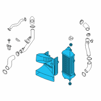 OEM 2014 Hyundai Santa Fe Complete-INTERMEDIATED Cooler Diagram - 28270-2G300