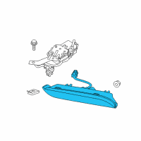 OEM 2016 Nissan Juke Lamp Assembly-Daytime Running, LH Diagram - 26605-3YW0B