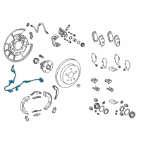 OEM 2019 Toyota Prius Prime ABS Sensor Wire Diagram - 89516-06240