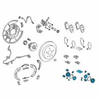 OEM 2019 Toyota Camry Caliper Seal Kit Diagram - 04479-33380