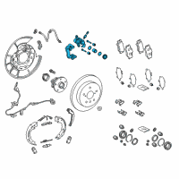 OEM 2020 Toyota Camry Caliper Assembly Diagram - 47830-33280