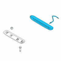 OEM 2019 Kia Soul Lamp Assembly-High Mounted Stop Diagram - 92700B2020