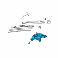 OEM 2022 Toyota Corolla Rear Motor Diagram - 85130-12A40