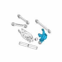 OEM BMW M3 Wheel Carrier, Rear Left Diagram - 33-30-2-283-541