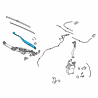 OEM Lexus Windshield Wiper Arm Assembly, Right Diagram - 85211-0E080