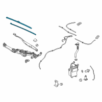 OEM 2019 Lexus RX350L Front Wiper Blade, Right Diagram - 85212-0E081