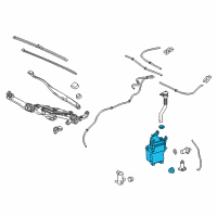 OEM 2021 Lexus RX350 Jar, Washer, A Diagram - 85315-0E130