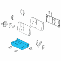 OEM Nissan Titan Cushion Assy-Rear Seat, RH Diagram - 88300-EZ33A