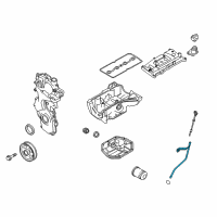 OEM 2014 Nissan Sentra Guide-Oil Level Gauge Diagram - 11150-3RC0A