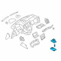 OEM 2010 Infiniti M35 Lamp Assembly-Foot Well Diagram - 26400-4P100