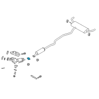 OEM 2016 Ford Edge Front Muffler Gasket Diagram - CV6Z-9450-E