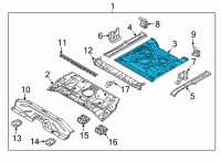 OEM 2020 Hyundai Ioniq Panel Assembly-Rear Floor, RR Diagram - 65513-G7500