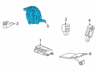 OEM 2021 Buick Encore GX Clock Spring Diagram - 42703721