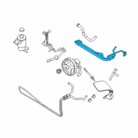 OEM Ford Mustang Pressure Line Assembly Diagram - 9R3Z-3A719-F