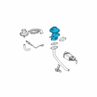 OEM 1998 Toyota Camry EGR Valve Diagram - 25620-74320