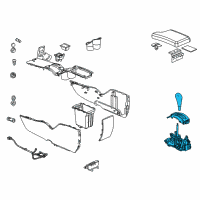 OEM 2007 Pontiac Grand Prix Shifter Diagram - 15882232