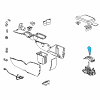 OEM 2008 Pontiac Grand Prix Shift Knob Diagram - 15882258
