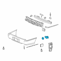 OEM 2009 Buick Lucerne Reverse Sensor Diagram - 25905389