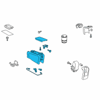 OEM Toyota Prius Console Body Diagram - 58901-47040-E0