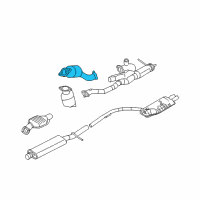 OEM 2005 Mercury Montego Preconverter Diagram - 7G1Z-5E212-A