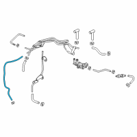 OEM Honda Accord Tube, Air Bypass Valve Solenoid (D) Diagram - 36184-6B2-A00