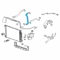 OEM 2017 Chevrolet Equinox Upper Hose Diagram - 22946634