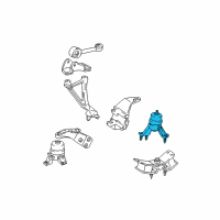 OEM 1997 Toyota Camry Rear Mount Diagram - 12371-74530