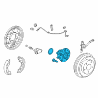 OEM 2015 Honda Civic Bearing Assembly, Rear Hub Unit Diagram - 42200-TT1-A01