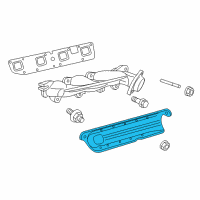 OEM Chrysler Shield-Exhaust Manifold Diagram - 53013856AC