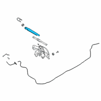 OEM 2021 Hyundai Veloster N Rear Wiper Arm Diagram - 98811-J3000