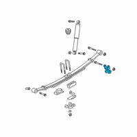 OEM Chevrolet Silverado Shackle Diagram - 23341158