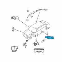 OEM 2009 Chrysler PT Cruiser Sensor-Impact Diagram - 4671779AC