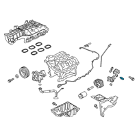 OEM Ford Mustang Oil Pressure Sending Unit Diagram - GN1Z-9D290-C