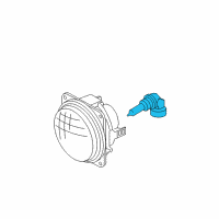 OEM Ford Fog Lamp Bulb Diagram - F8RZ-13466-AA