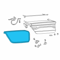 OEM 2014 Dodge Dart WEATHERST-LIFTGATE Diagram - 68082813AI