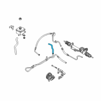 OEM 2003 Kia Spectra Hose-Return Diagram - 0K2A232683B