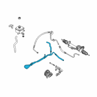 OEM 2000 Kia Spectra Pipe Assembly-Cooling Diagram - 0K2AH32470K