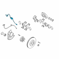 OEM Kia Borrego Sensor Assembly-Abs Front Wheel Diagram - 956702J000