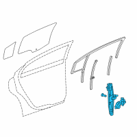 OEM 2015 Chevrolet Cruze Window Regulator Diagram - 95299686