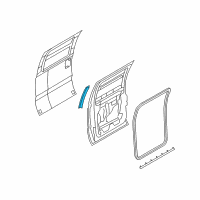 OEM 2008 Ford F-250 Super Duty Door Weatherstrip Diagram - F81Z-26247A51-AA